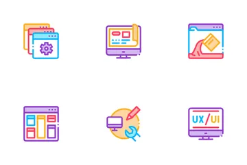 Desenvolvimento de webdesign Icon Pack