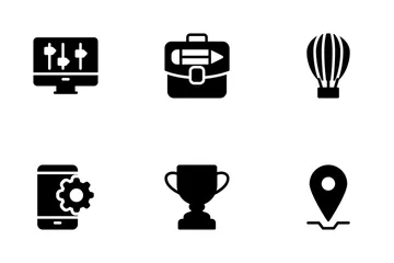 Web Design Development Glyphs Icons Icon Pack