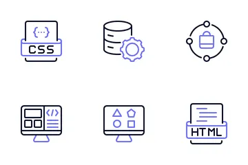 Web Design Development Icon Pack