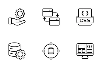 Web Design Development Icon Pack