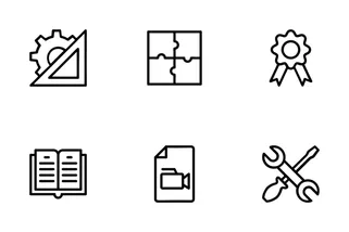 Web Design Development Line Icons