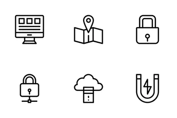 Web Design Development Line Icons Icon Pack