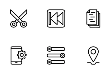 Web Design Development Line Icons Icon Pack