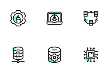 Web Design Development Shape Colours Icon Pack