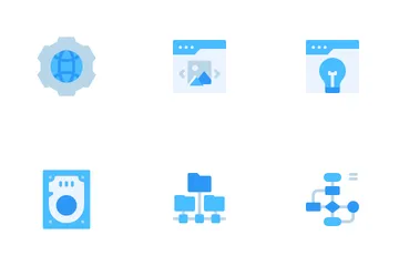 Développement de conception Web à plat Pack d'Icônes