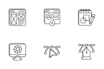 Web Design e Desenvolvimento Icon Pack