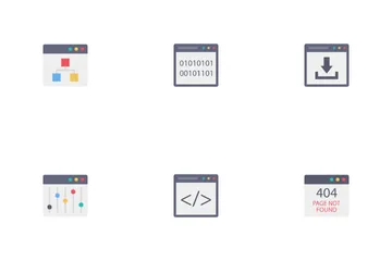 Web Design e Desenvolvimento Vol 2 Pacote de Ícones