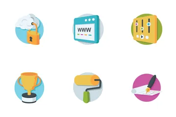 Progettazione e sviluppo Web Icon Pack