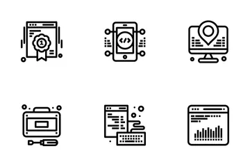 Web Entwicklung Symbolpack