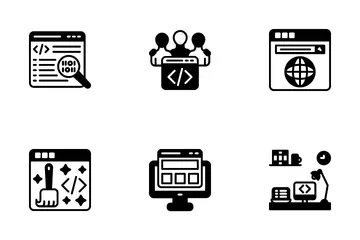Web Entwicklung Symbolpack