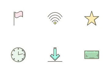 Web Filled Outline Icon Pack