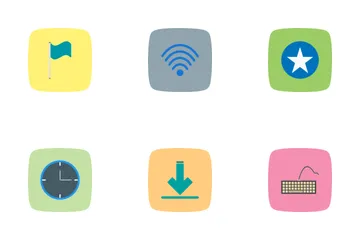 Web Flat Curve BG Icon Pack