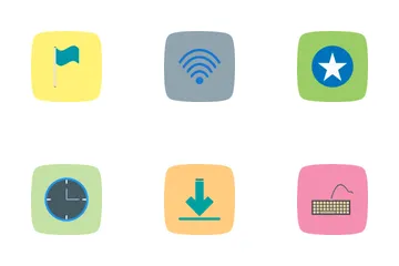 Web Flat Curve BG Icon Pack