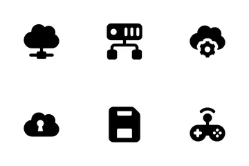 Web Hosting And Networking Icon Pack