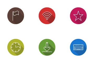 Web Line Circle Icon Pack