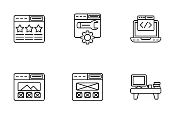 Web Mobile Design And Development Icon Pack