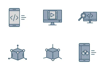 Web Mobile Design And Development Icon Pack