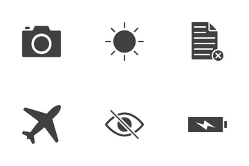 Web & Mobile Glyph Icons Icon Pack