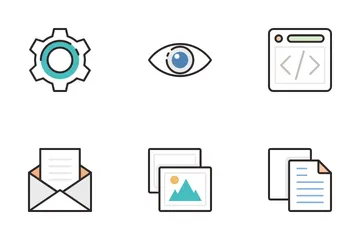 Web Optimization And Design Development Icon Pack