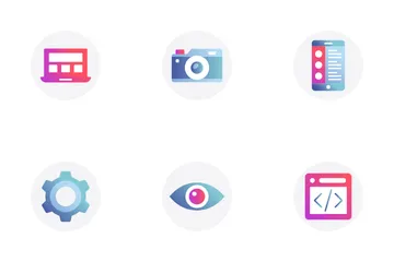 Web Optimization And Design Development Icon Pack