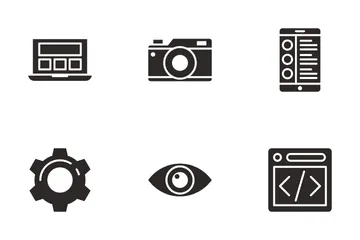 Web Optimization And Design Development Icon Pack