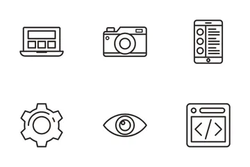 Web Optimization And Design Development Icon Pack