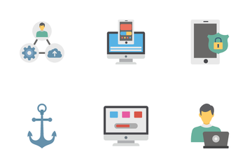 Web Programming And Hosting Icon Pack