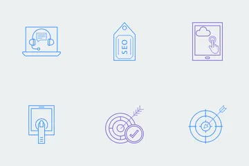 Web & SEO Line Color  Icon Pack