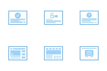 Web Wire Frames Icon Pack
