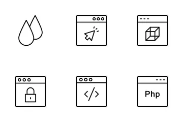 Webdesign und -entwicklung, Band 3 Symbolpack