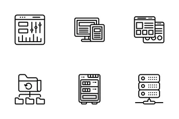 Webdesign und Webhosting Symbolpack
