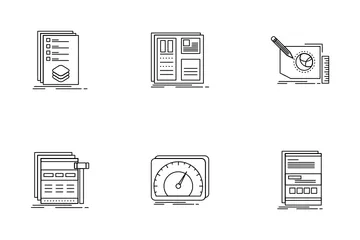 Webentwicklung und Webstudio Symbolpack