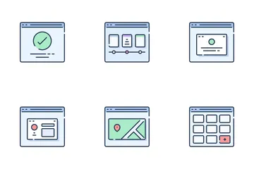 Website Wireframe Icon Pack