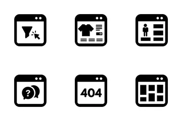 Websites And Landing Pages Icon Pack