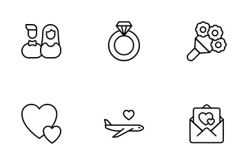 Wedding Marriage Icon Pack