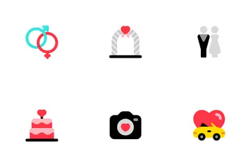 Wedding & Valentine's Day Icon Pack