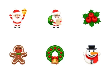 Weihnachts-Emojis Symbolpack