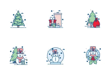 Weihnachts-Icons Symbolpack