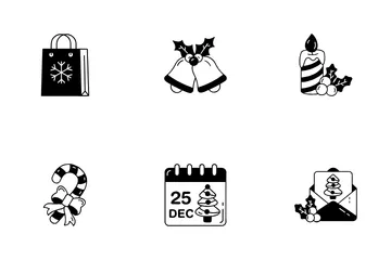 Weihnachts-Icons Symbolpack