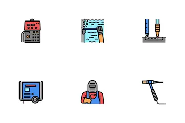 Welding Machine Tool Icon Pack