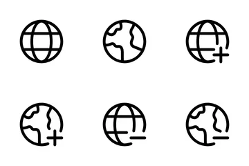 World Globe Network Band 1 Icon Pack