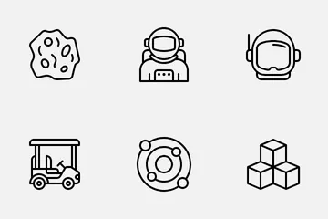 Weltraumtechnologie Symbolpack