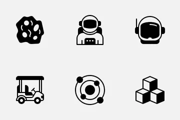 Weltraumtechnologie Symbolpack