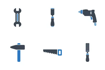 Werkzeuge Mehrfarbige Symbole Symbolpack