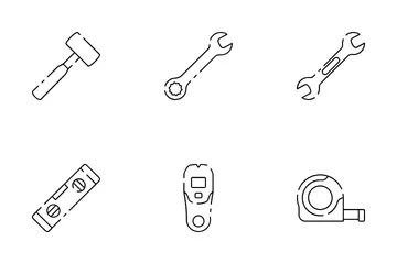 Werkzeuge und Ausrüstung Symbolpack