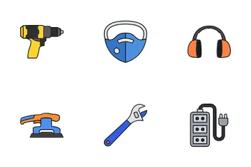 Werkzeuge und Ausrüstung Symbolpack
