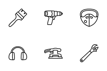 Werkzeuge und Ausrüstung Symbolpack