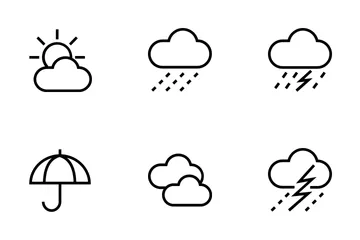 Wetterliniensymbole Symbolpack