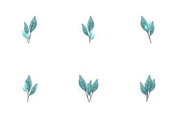 Whorled Leaf Arrangement Icon Pack