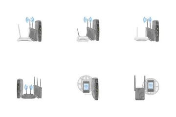 Wi-Fiルーター アイコンパック